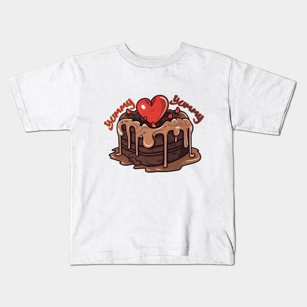 Chocolate cake Kids T-Shirt by EraPoD